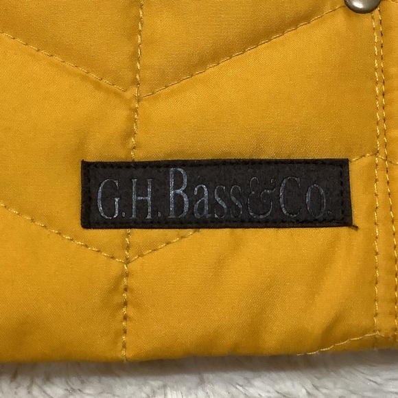 G.H. BASS & CO. Quilted Light Puffer Vest in Marigold Yellow - Size XLP - Picture 7 of 11